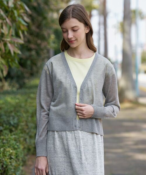 DRESSTERIOR / ドレステリア カーディガン・ボレロ | ウォッシャブルシアーカーディガン | 詳細14