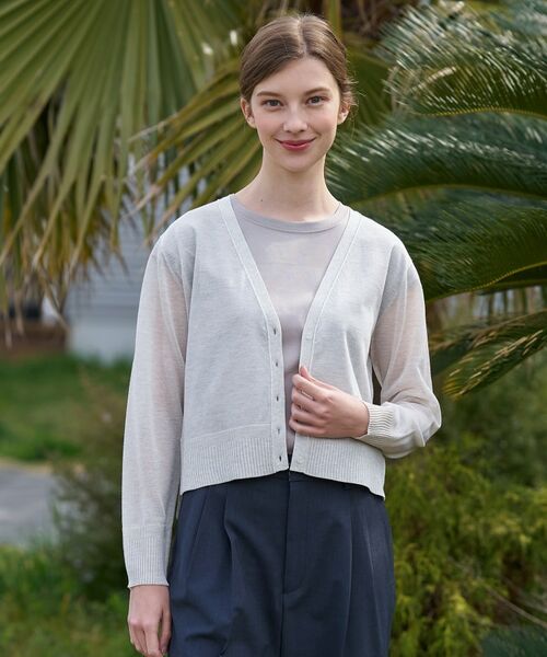 DRESSTERIOR / ドレステリア カーディガン・ボレロ | ウォッシャブルシアーカーディガン | 詳細9