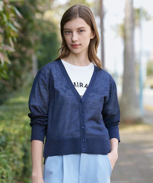 DRESSTERIOR / ドレステリア カーディガン・ボレロ | ウォッシャブルシアーカーディガン（ネイビー(094)）