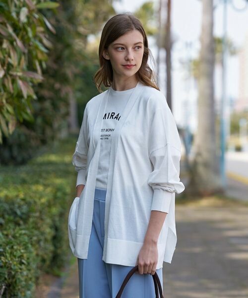 DRESSTERIOR / ドレステリア カーディガン・ボレロ | ウォッシャブル スピンコットン カーディガン（オフホワイト(003)）