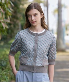 DRESSTERIOR / ドレステリア カーディガン・ボレロ | フィッシュネットニットシャツカーディガン