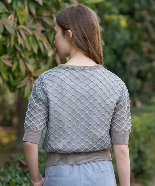 DRESSTERIOR / ドレステリア カーディガン・ボレロ | フィッシュネットニットシャツカーディガン | 詳細10