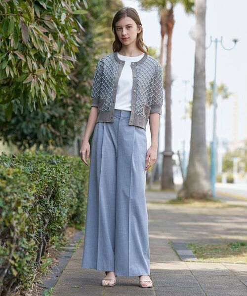 DRESSTERIOR / ドレステリア カーディガン・ボレロ | フィッシュネットニットシャツカーディガン | 詳細11