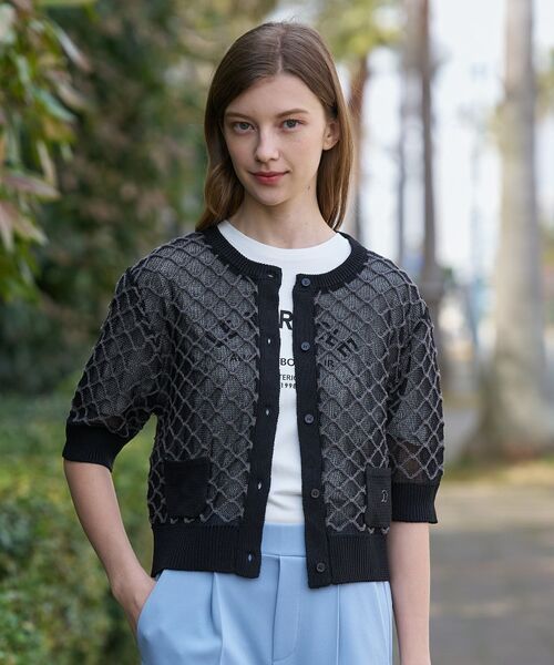 DRESSTERIOR / ドレステリア カーディガン・ボレロ | フィッシュネットニットシャツカーディガン | 詳細13