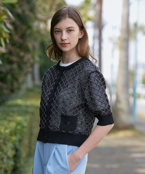 DRESSTERIOR / ドレステリア カーディガン・ボレロ | フィッシュネットニットシャツカーディガン | 詳細15