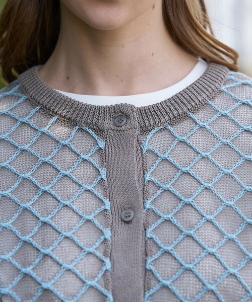 DRESSTERIOR / ドレステリア カーディガン・ボレロ | フィッシュネットニットシャツカーディガン | 詳細19