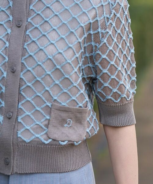 DRESSTERIOR / ドレステリア カーディガン・ボレロ | フィッシュネットニットシャツカーディガン | 詳細20