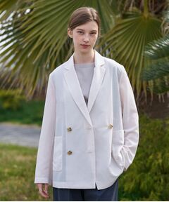 DRESSTERIOR / ドレステリア テーラードジャケット | クールタッチ リネンブレンドシアージャケット