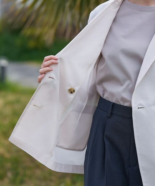 DRESSTERIOR / ドレステリア テーラードジャケット | クールタッチ リネンブレンドシアージャケット | 詳細13