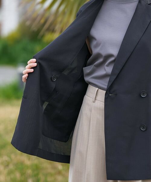 DRESSTERIOR / ドレステリア テーラードジャケット | クールタッチ リネンブレンドシアージャケット | 詳細14