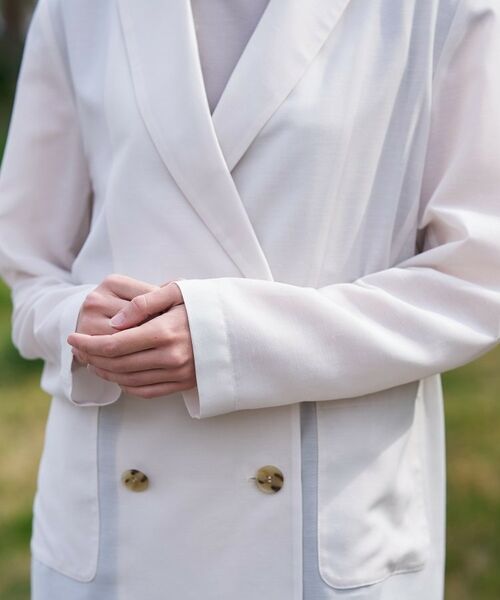 DRESSTERIOR / ドレステリア テーラードジャケット | クールタッチ リネンブレンドシアージャケット | 詳細15