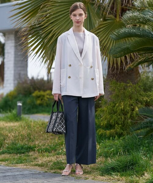 DRESSTERIOR / ドレステリア テーラードジャケット | クールタッチ リネンブレンドシアージャケット | 詳細2