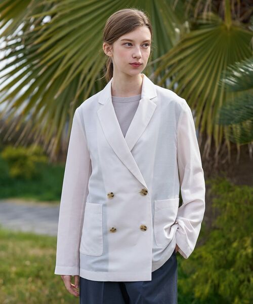 DRESSTERIOR / ドレステリア テーラードジャケット | クールタッチ リネンブレンドシアージャケット | 詳細6
