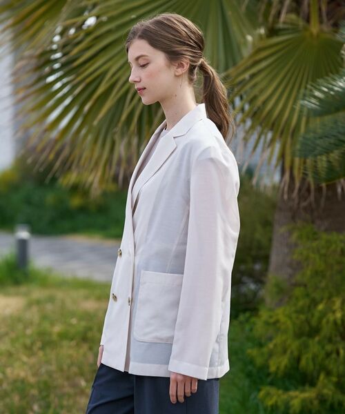 DRESSTERIOR / ドレステリア テーラードジャケット | クールタッチ リネンブレンドシアージャケット | 詳細7
