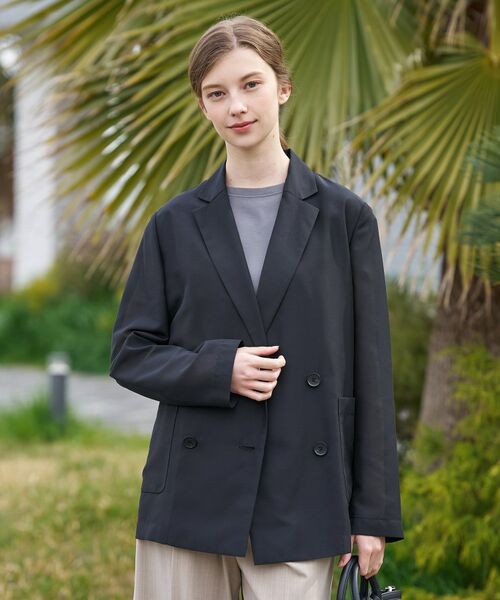 DRESSTERIOR / ドレステリア テーラードジャケット | クールタッチ リネンブレンドシアージャケット | 詳細8