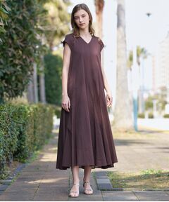 DRESSTERIOR / ドレステリア ロング・マキシ丈ワンピース | コットンローンフレンチスリーブワンピ