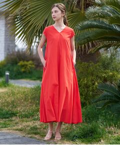 DRESSTERIOR / ドレステリア ロング・マキシ丈ワンピース | コットンローンフレンチスリーブワンピ