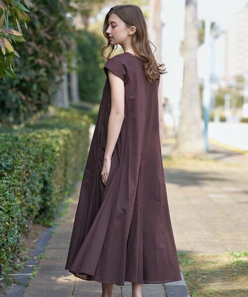 DRESSTERIOR / ドレステリア ロング・マキシ丈ワンピース | コットンローンフレンチスリーブワンピ | 詳細1