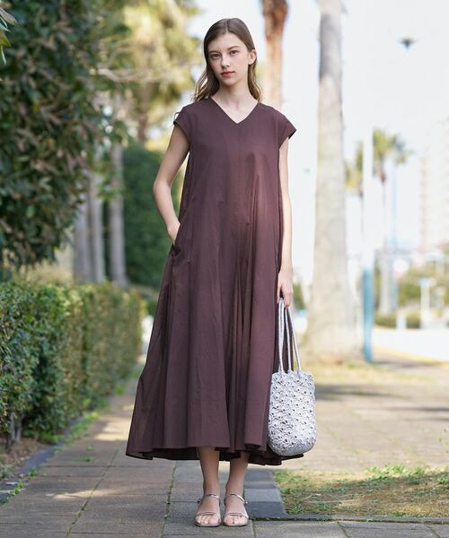 DRESSTERIOR / ドレステリア ロング・マキシ丈ワンピース | コットンローンフレンチスリーブワンピ | 詳細10