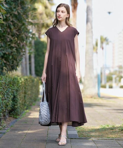 DRESSTERIOR / ドレステリア ロング・マキシ丈ワンピース | コットンローンフレンチスリーブワンピ | 詳細2