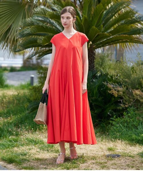 DRESSTERIOR / ドレステリア ロング・マキシ丈ワンピース | コットンローンフレンチスリーブワンピ | 詳細3