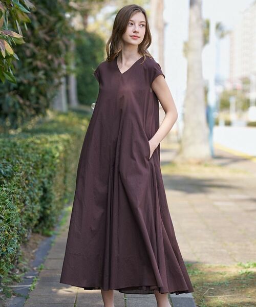 DRESSTERIOR / ドレステリア ロング・マキシ丈ワンピース | コットンローンフレンチスリーブワンピ | 詳細7