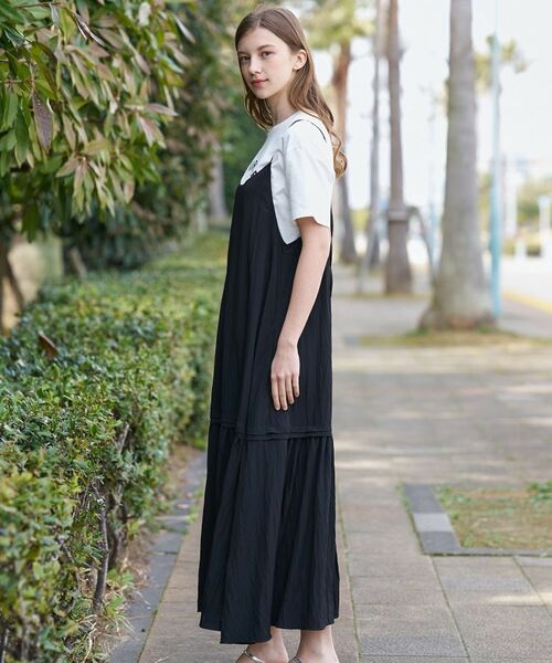 DRESSTERIOR / ドレステリア ロング・マキシ丈ワンピース | ワッシャーボリュームフレアキャミワンピース | 詳細1