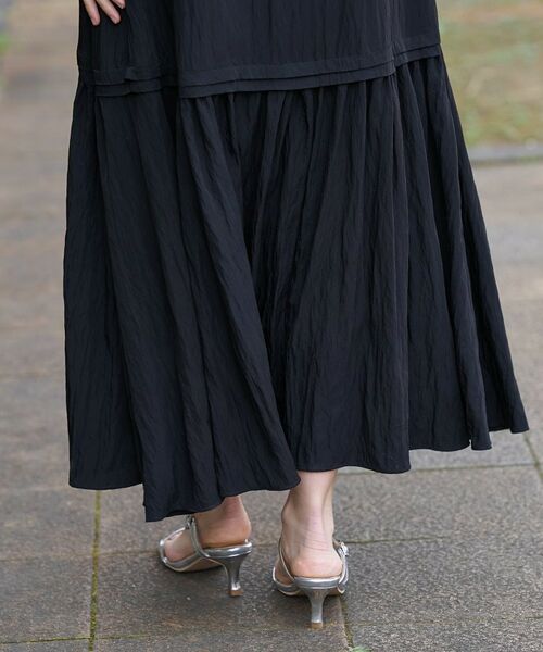 DRESSTERIOR / ドレステリア ロング・マキシ丈ワンピース | ワッシャーボリュームフレアキャミワンピース | 詳細9