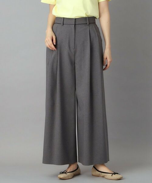 DRESSTERIOR / ドレステリア パンツ | ウエストパイピング2タックイージーワイドパンツ（チャコールグレー(014)）