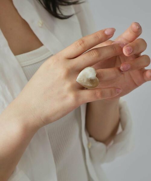 DRESSTERIOR / ドレステリア リング | 水牛ハートリング（ベージュ(052)）