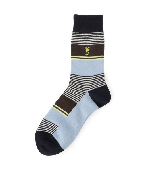 DRESSTERIOR / ドレステリア ソックス | マルチボーダー柄ソックス（ブルー(392)）