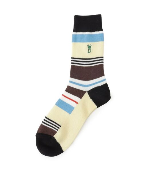 DRESSTERIOR / ドレステリア ソックス | マルチボーダー柄ソックス（ブラウン(344)）