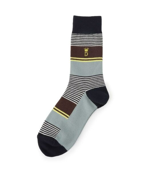 DRESSTERIOR / ドレステリア ソックス | マルチボーダー柄ソックス（ミントグリーン(321)）