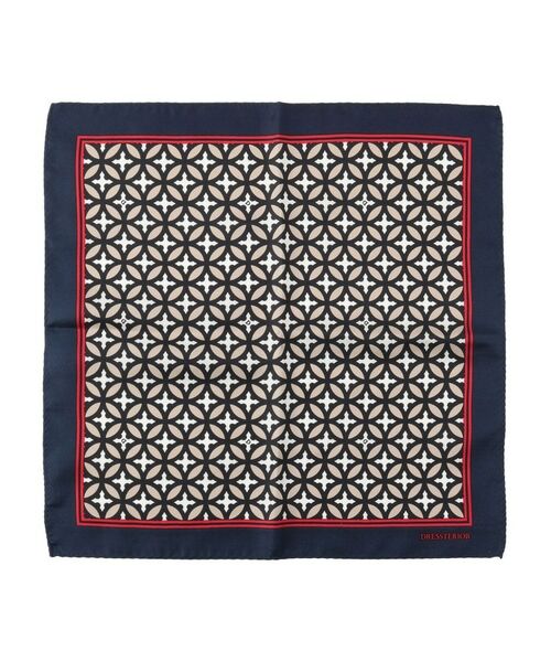 DRESSTERIOR / ドレステリア ハンカチ | オーバーラップサークル シルクポケットチーフ（ベージュ(152)）