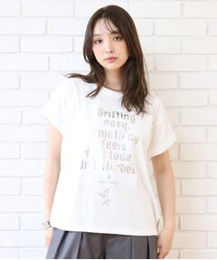 DRESSTERIOR / ドレステリア Tシャツ | 箔プリントドルマンスリーブ Tシャツ