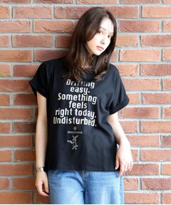 DRESSTERIOR / ドレステリア Tシャツ | 箔プリントドルマンスリーブ Tシャツ