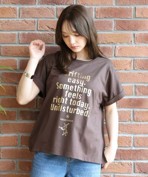 DRESSTERIOR / ドレステリア Tシャツ | 箔プリントドルマンスリーブ Tシャツ | 詳細11