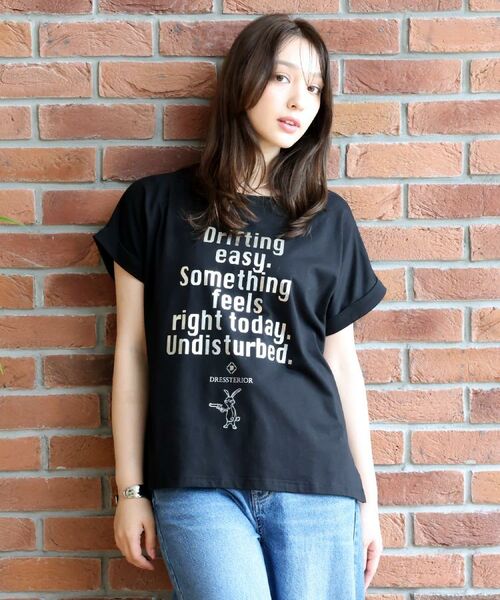 DRESSTERIOR / ドレステリア Tシャツ | 箔プリントドルマンスリーブ Tシャツ | 詳細3