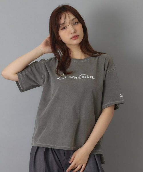 DRESSTERIOR / ドレステリア Tシャツ | インディゴ天竺ロゴTシャツ | 詳細3