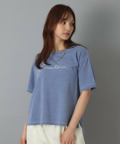 DRESSTERIOR / ドレステリア Tシャツ | インディゴ天竺ロゴTシャツ | 詳細8