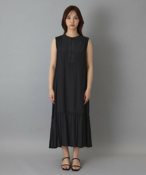 DRESSTERIOR / ドレステリア ロング・マキシ丈ワンピース | ノースリーブギャザーヘムワンピース | 詳細11