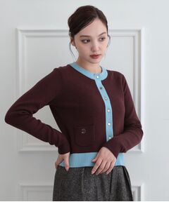 DRESSTERIOR / ドレステリア カーディガン・ボレロ | ウォッシャブルコットンカシミヤ混配色カーディガン