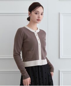 DRESSTERIOR / ドレステリア カーディガン・ボレロ | ウォッシャブルコットンカシミヤ混配色カーディガン