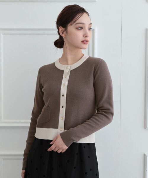 DRESSTERIOR / ドレステリア カーディガン・ボレロ | ウォッシャブルコットンカシミヤ混配色カーディガン | 詳細6