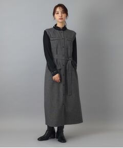 DRESSTERIOR / ドレステリア ロング・マキシ丈ワンピース | ウォッシャブルツィードライクワンピース