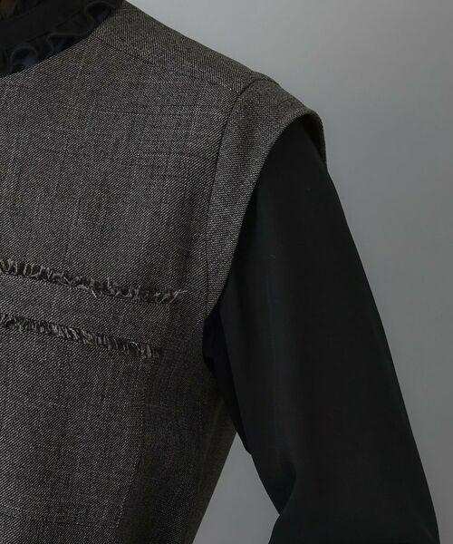 DRESSTERIOR / ドレステリア ロング・マキシ丈ワンピース | ウォッシャブルツィードライクワンピース | 詳細15