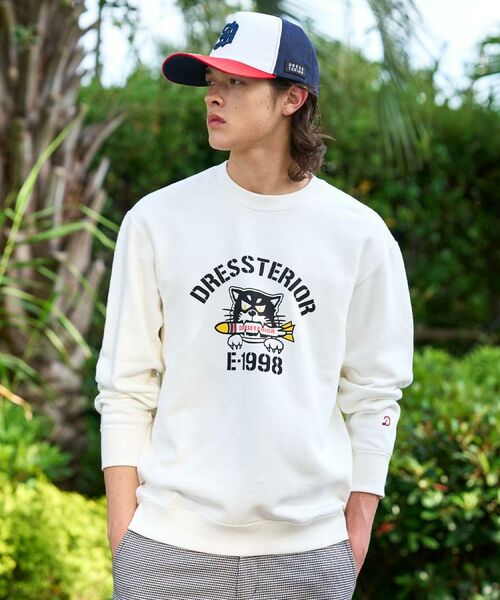 DRESSTERIOR / ドレステリア カットソー | ◆ミサイルキャット スウェットクルーネックTシャツ（ホワイト(001)）