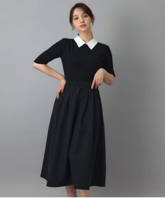 DRESSTERIOR / ドレステリア ロング・マキシ丈ワンピース | バイカラーニットコンビワンピース