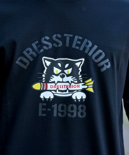 DRESSTERIOR / ドレステリア Tシャツ | 【接触冷感/抗菌防臭/消臭】ICE CLEAR COTTON ミサイルキャットTシャツ | 詳細11