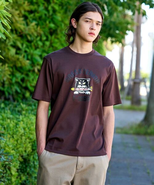 DRESSTERIOR / ドレステリア Tシャツ | 【接触冷感/抗菌防臭/消臭】ICE CLEAR COTTON ミサイルキャットTシャツ | 詳細13